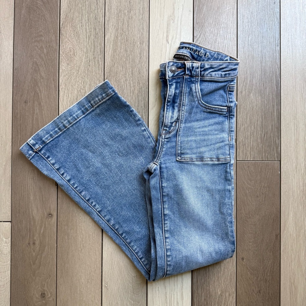 American Eagle Outfitters Blue Flare Jeans